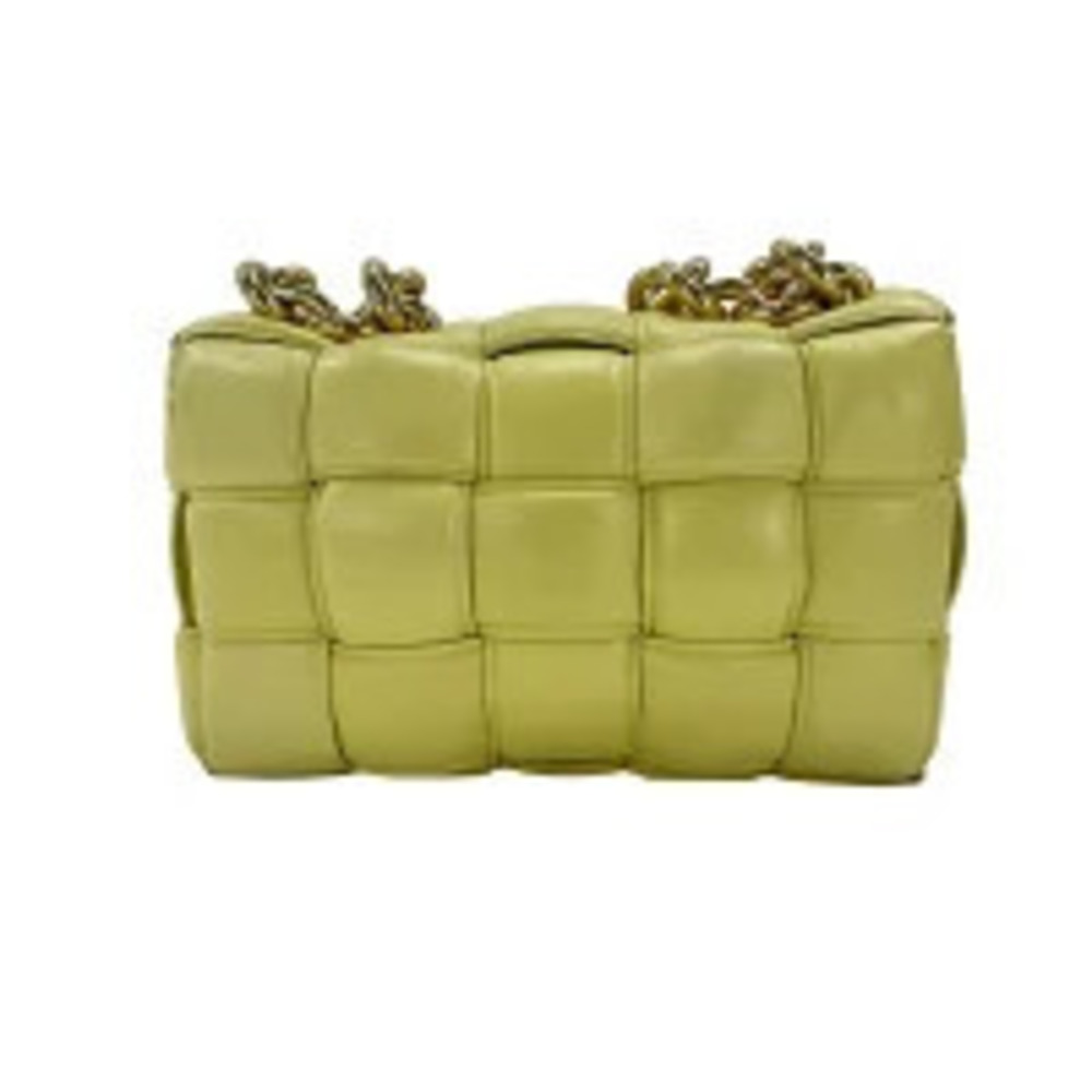 Bottega Veneta Leather The Chain Cassette Shoulder Bag Yellow